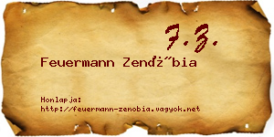 Feuermann Zenóbia névjegykártya